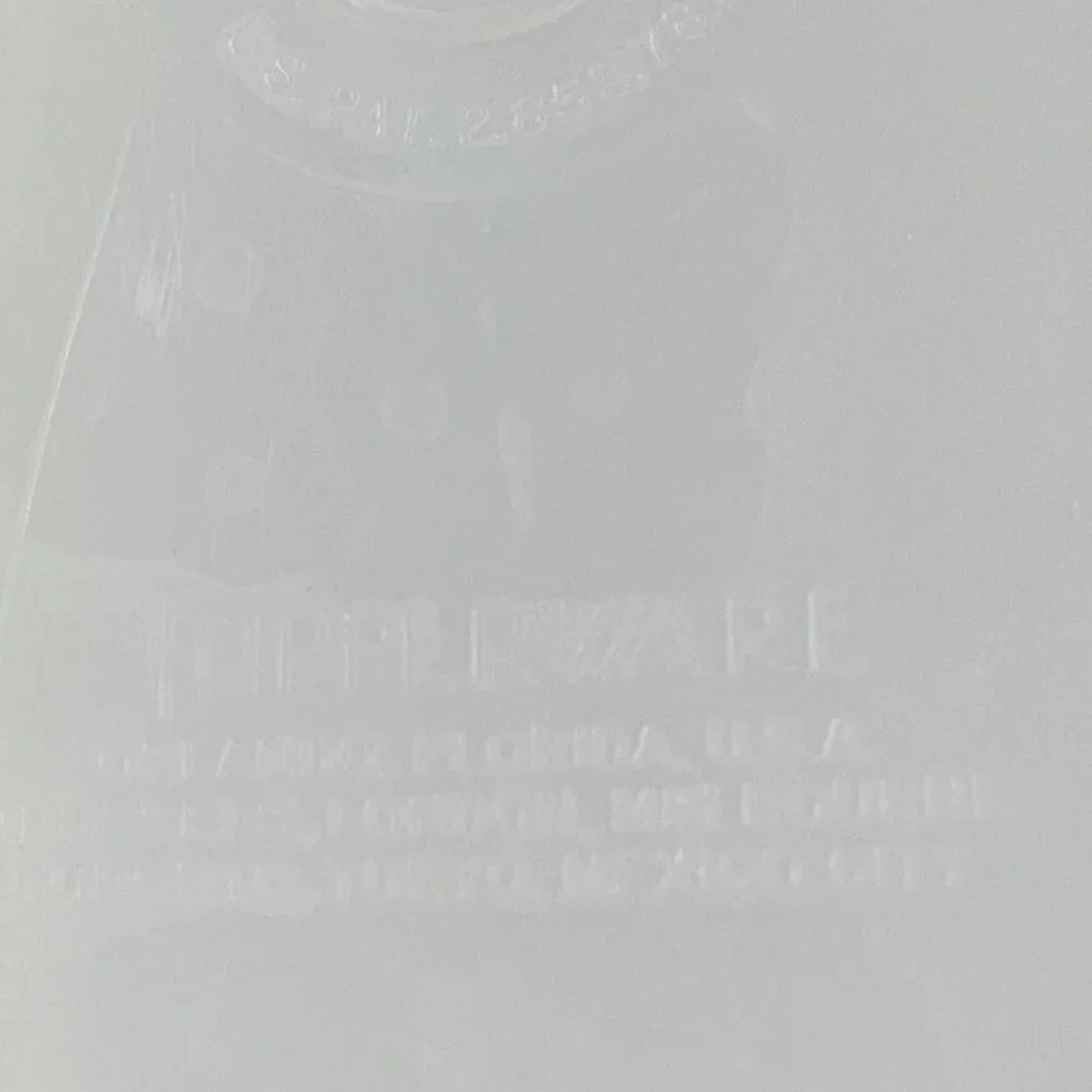 Vintage Tupperware Junior Store N Pour cereal 499 and Lid 509 Sheer 1 quart